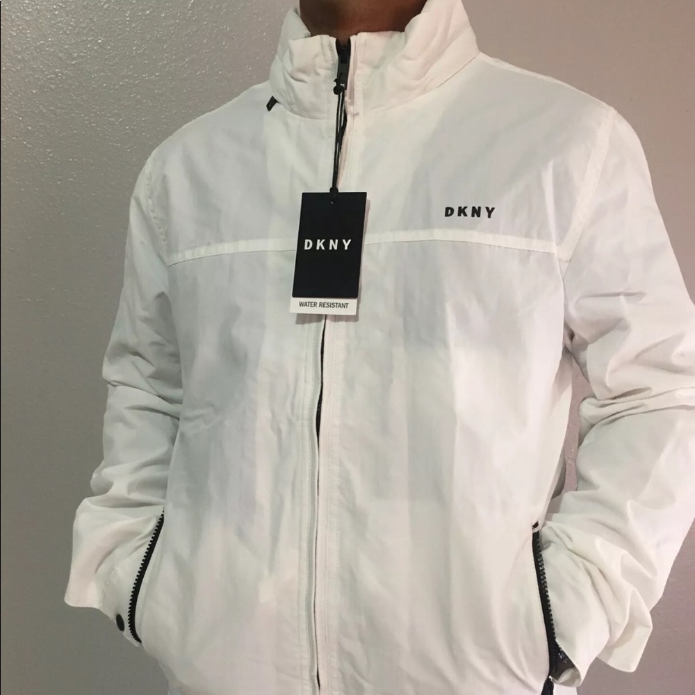 DKNY white water resistant jacket - medium